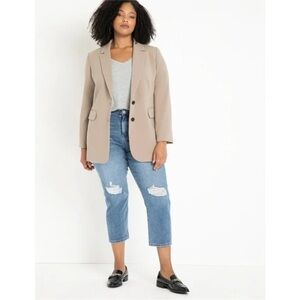 The 365 Semi Stretch Two Button Blazer